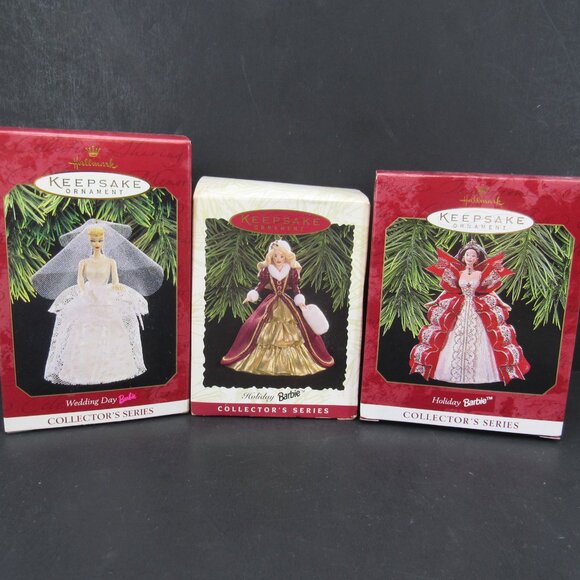 Hallmark Keepsake Ornament Barbie Lot of 3 Read Description New in Original Box - Picture 8 of 8